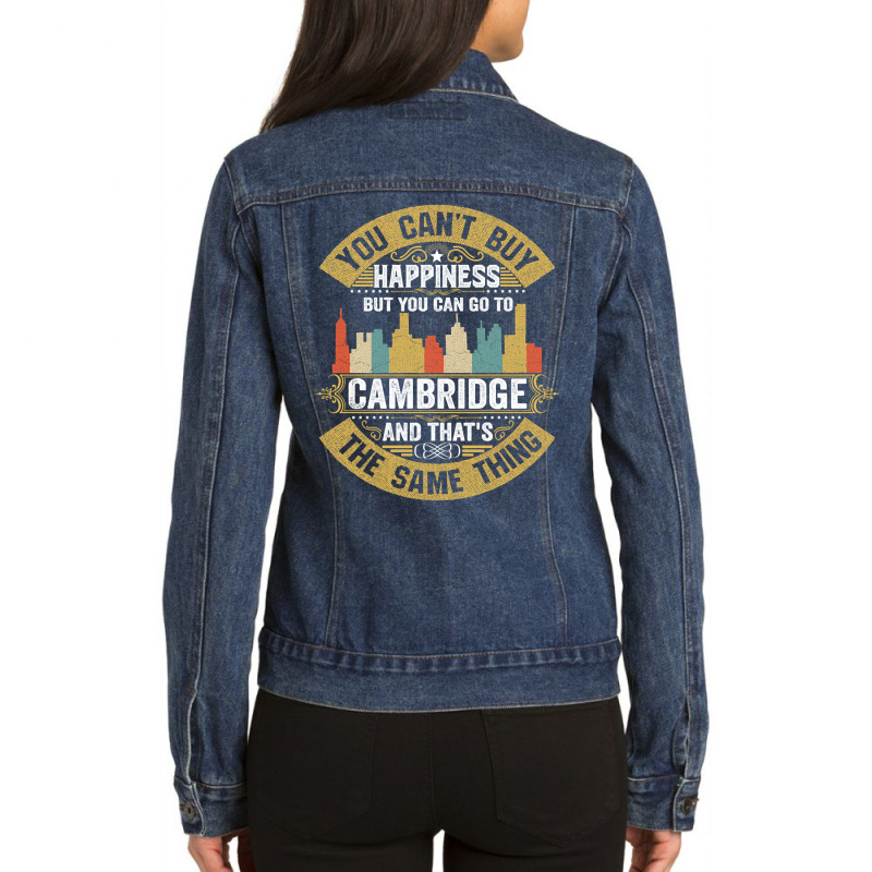 Cambridge  City Massachusetts  State Usa Flag Native American Ladies Denim Jacket by sausagefencing57 | Artistshot