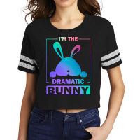 Im The Dramatic Bunny T  Shirt Funny Painted Bunny, I'm The Dramatic B Scorecard Crop Tee | Artistshot