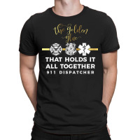 The Glue 911 Dispatcher Thin Yellow Line Hoodie Gift T-shirt | Artistshot