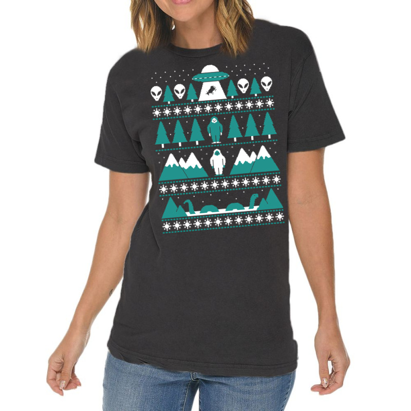 Paranormal Christmas Sweater Vintage T-shirt | Artistshot