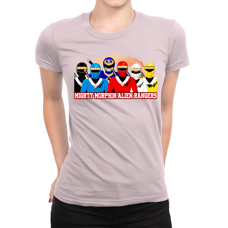 Mighty Morphin Best Series 8 Ladies Fitted T-Shirt by lomoronasiffh | Artistshot