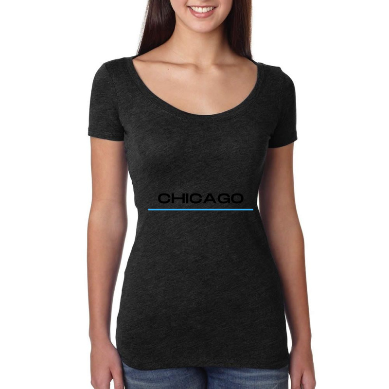 Chicago Women's Triblend Scoop T-shirt by venbytumny | Artistshot