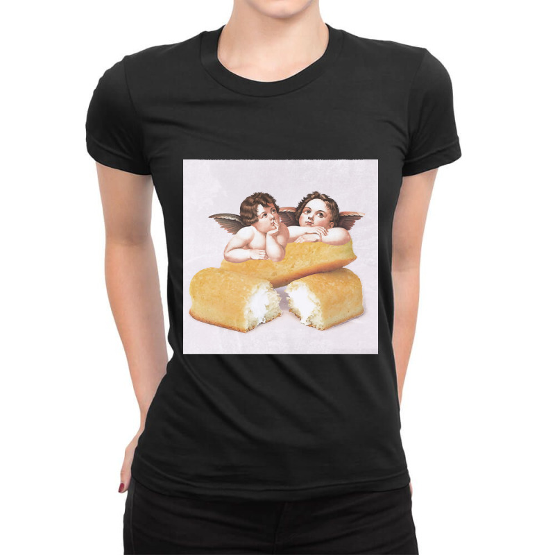 Cherubs Resting On Twinkies Ladies Fitted T-Shirt by denverhumans58 | Artistshot