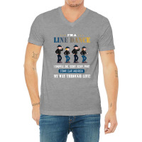 I'm A Line Dance I Shuffle Dig Scoot Scuff Pivot Stomp Clap And Rock V-neck Tee | Artistshot