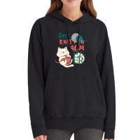 Best Knitten Mom Ever Cate Cute Funny Cat Pun Vintage Hoodie | Artistshot