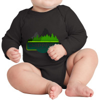 Chippewa National Forest Mn State, Minnesota Usa, Nature Landscape Long Sleeve Baby Bodysuit | Artistshot