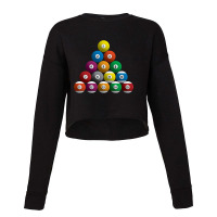 Billiards Pool Balls Racked Set Cropped Sweater | Artistshot