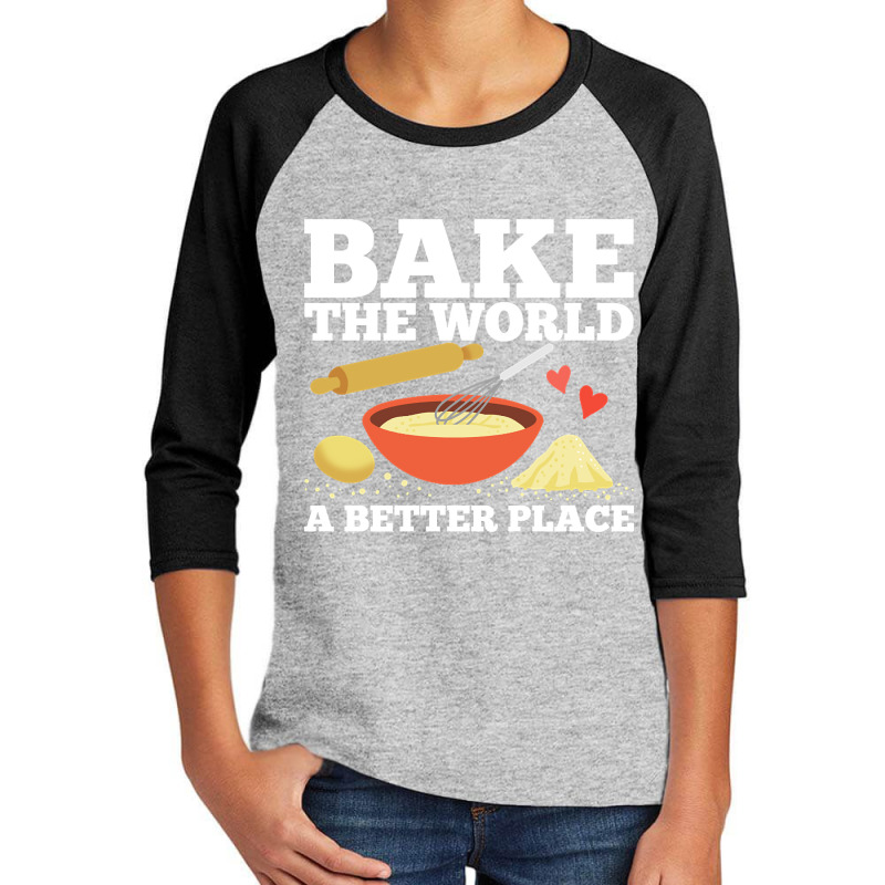 Baking Baker Pastry Chef Youth 3/4 Sleeve by reallyfemales1 | Artistshot