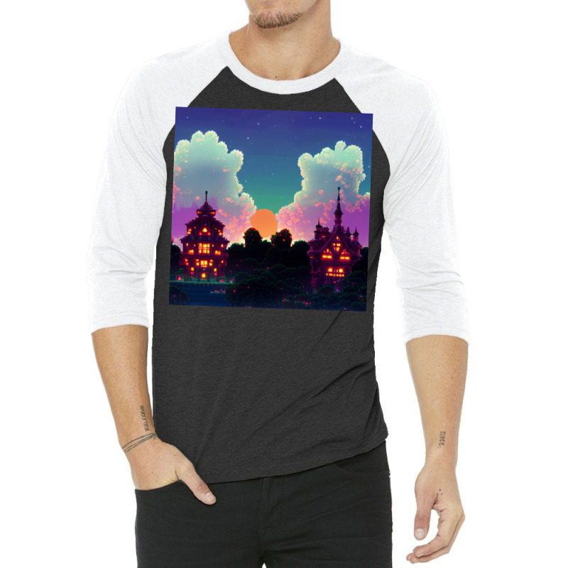 The Castle Of Dreams 3/4 Sleeve Shirt | Artistshot