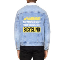 Bicycling Bicycle Bicyclist Bike Biking Biker Cycling Cycle Cyclist Unisex Sherpa-lined Denim Jacket | Artistshot