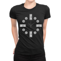 Money Clock T Shirt Time Is Money Cool Graphic Novelty Tee Ladies Fitted T-shirt | Artistshot