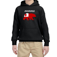 Momma Bear Tonga Flag Tongan Roots Pullover Hoodie Youth Hoodie | Artistshot