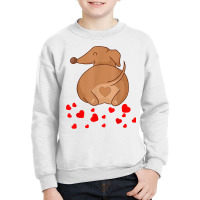 Dachshund Weenie Dog Lover Valentines Day Gift For Women T Shirt Youth Sweatshirt | Artistshot