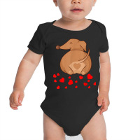 Dachshund Weenie Dog Lover Valentines Day Gift For Women T Shirt Baby Bodysuit | Artistshot