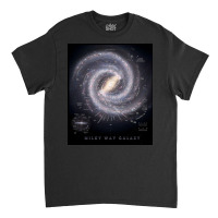 Milky Way Galaxy Map Classic T-shirt | Artistshot