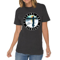 Caulkins Lake Ice Fishing Michigan Sunset Vintage T-shirt | Artistshot