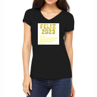 Feliz 2023 Women's V-neck T-shirt | Artistshot