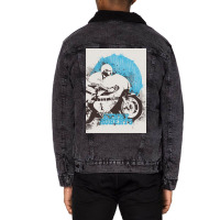 Kenny Roberts Painting Art Unisex Sherpa-lined Denim Jacket | Artistshot