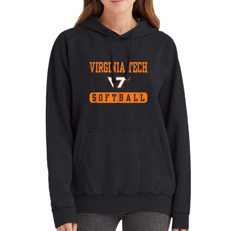 Virginia Tech Hokies Softball Officially Licensed Tank Top Vintage Hoodie | Artistshot