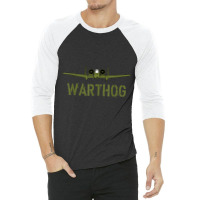 Olive Green A 10 Warthog T Shirt Art Usa Military Jets T Shirt 3/4 Sleeve Shirt | Artistshot