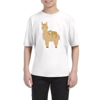 Adorable Sloth Laying On A Llama Youth Tee | Artistshot