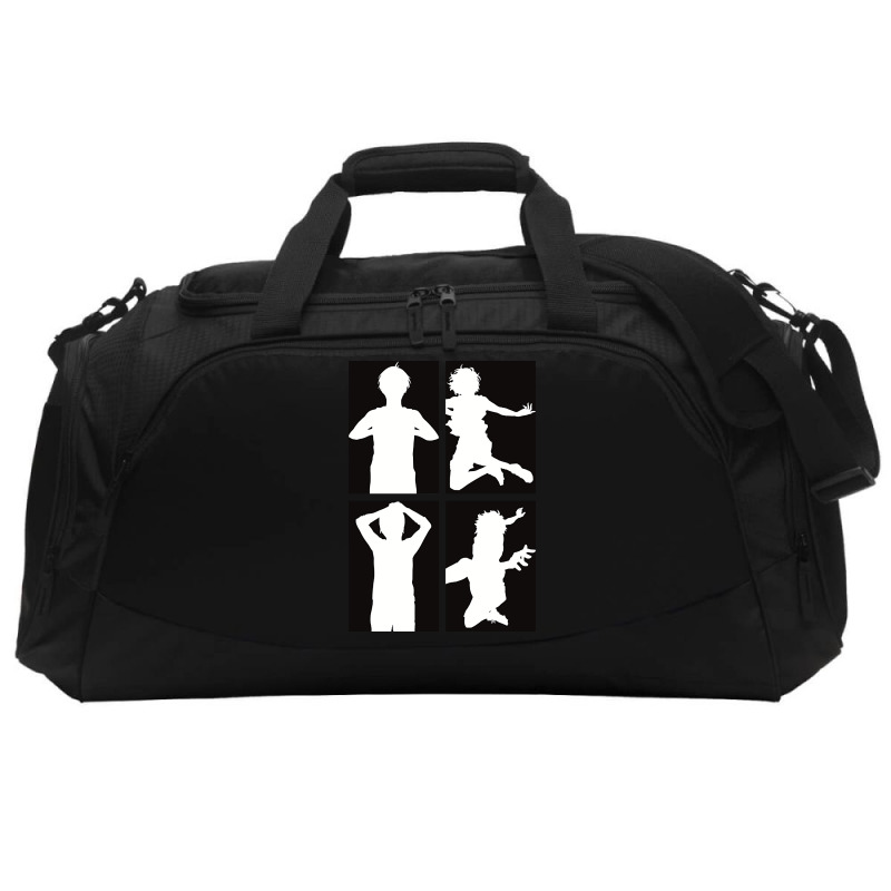 Blue Lock Anime Team Z Vs Team V In Black And White Minimalist Silhoue Active Duffel | Artistshot