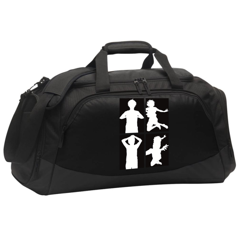 Blue Lock Anime Team Z Vs Team V In Black And White Minimalist Silhoue Active Duffel | Artistshot