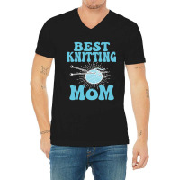 Best Knitting Mom-ydvsv V-neck Tee | Artistshot