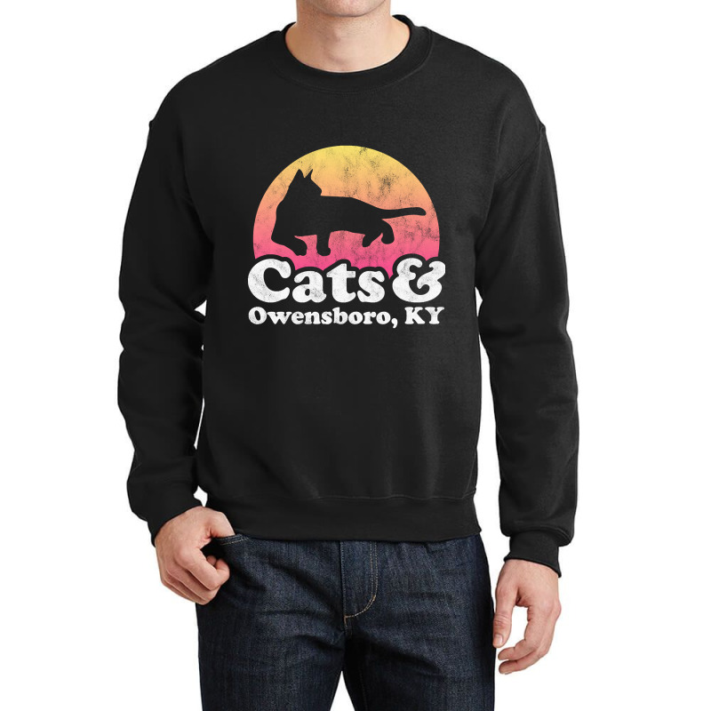 Cats And Owensboro Gift For Men, Women, Kids Crewneck Sweatshirt | Artistshot