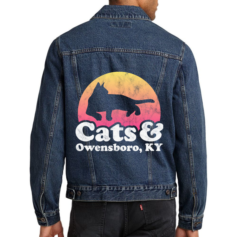 Cats And Owensboro Gift For Men, Women, Kids Men Denim Jacket | Artistshot