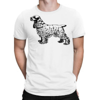 Cocker Spaniel Illustration T-shirt | Artistshot