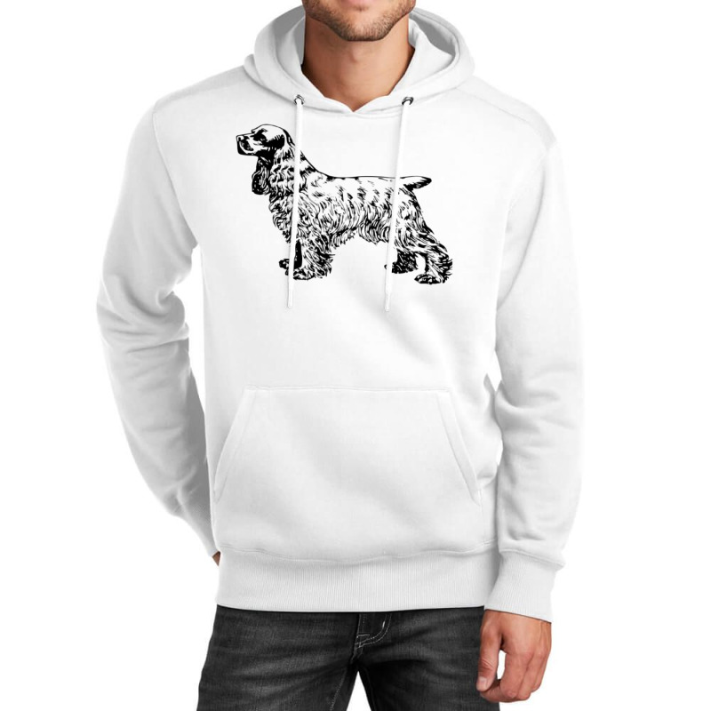 Cocker Spaniel Illustration Unisex Hoodie by dynhomuicz | Artistshot