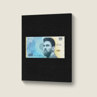 Messi Pesos Argentina Portrait Canvas Print | Artistshot