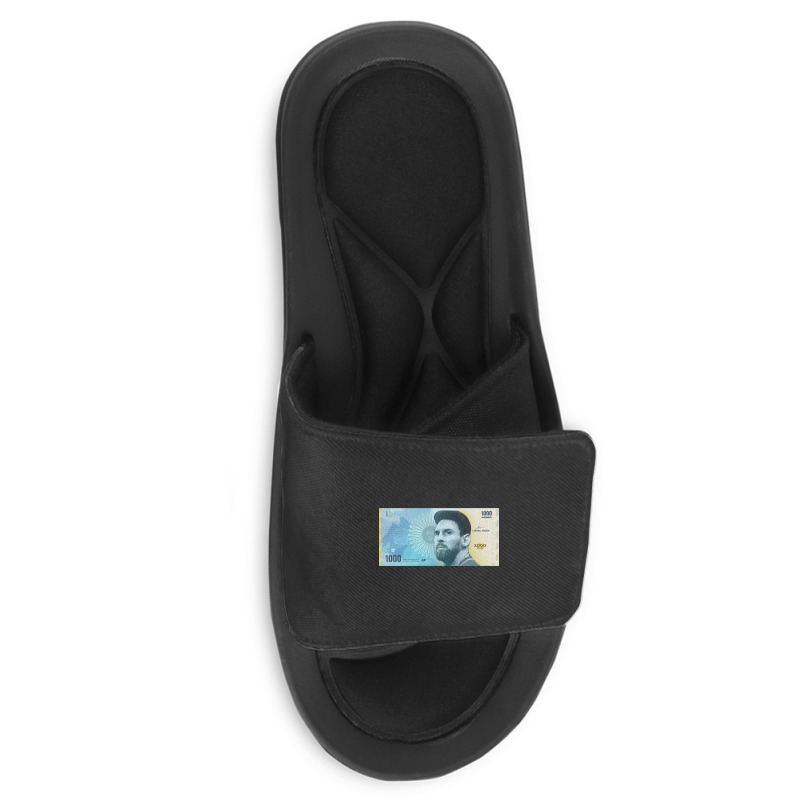 Messi Pesos Argentina Slide Sandal | Artistshot