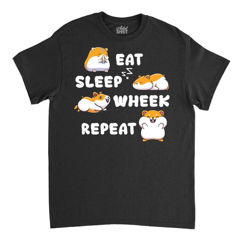 Guinea Pig T  Shirt Eat Sleep Wheek Guinea Pig Rodent Cavies Cavy Pet Classic T-shirt | Artistshot