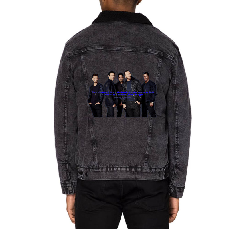 Donnie Wahlberg Jonathan Knight Unisex Sherpa-Lined Denim Jacket by hugemetu880814 | Artistshot