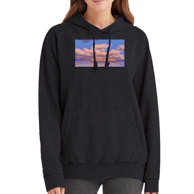 Spirited Away Train Vintage Hoodie by devirdavid | Artistshot