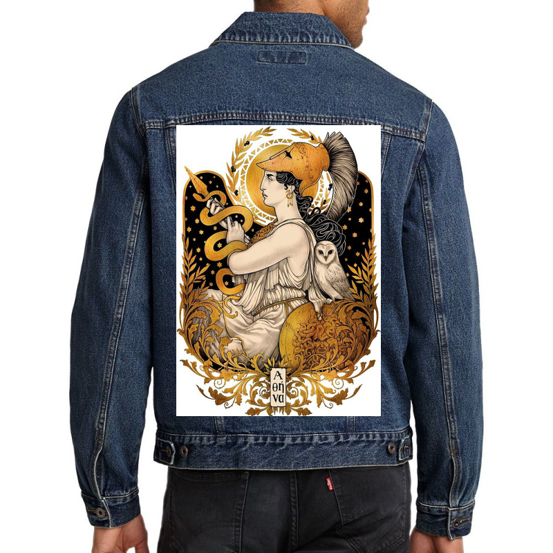 Pallas Athena Men Denim Jacket by nancyhackney | Artistshot