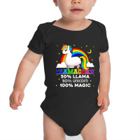 Llamacorn 100 Magic Baby Bodysuit | Artistshot