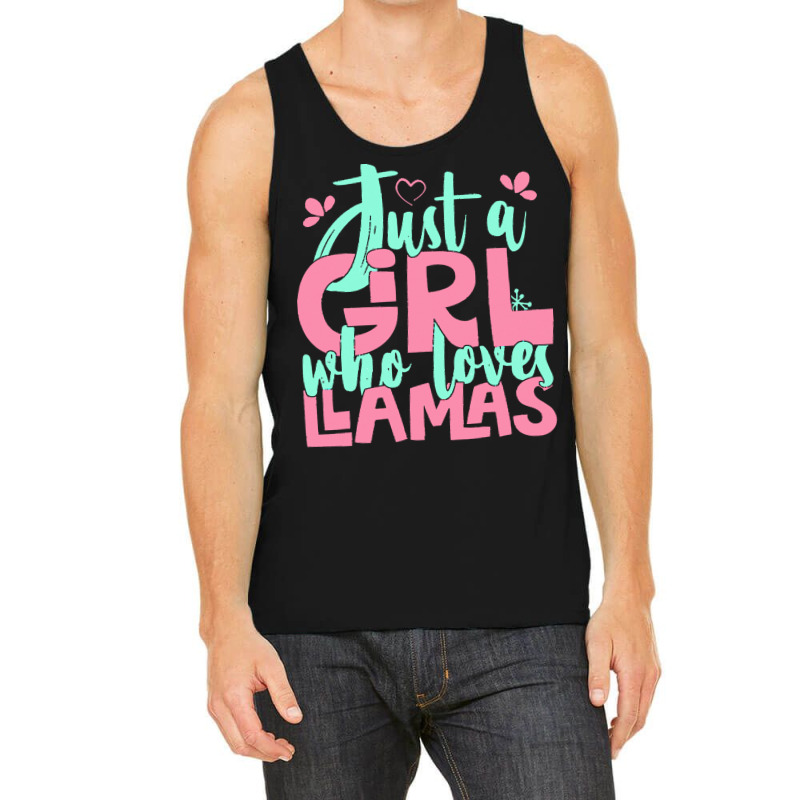 Just A Girl Who Love T  Shirt Just A Girl Who Loves Llamas Farmer Gift Tank Top | Artistshot