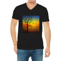 Bewitching Sunset V-neck Tee | Artistshot