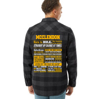 Mcclendon Name Shirt Mcclendon Born To Rule Flannel Shirt | Artistshot