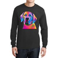 Labrador Retriever Colorful Portrait Long Sleeve Shirts | Artistshot