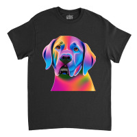 Labrador Retriever Colorful Portrait Classic T-shirt | Artistshot