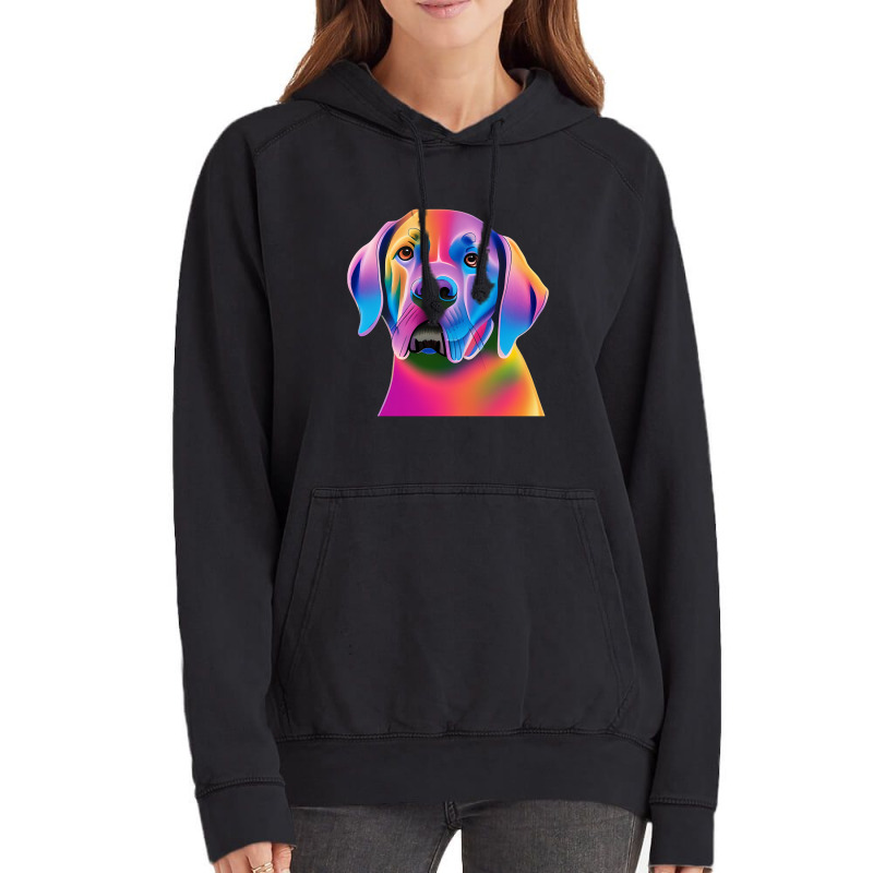 Labrador Retriever Colorful Portrait Vintage Hoodie by trampolinnervous53 | Artistshot