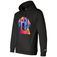 Labrador Retriever Colorful Portrait Champion Hoodie | Artistshot