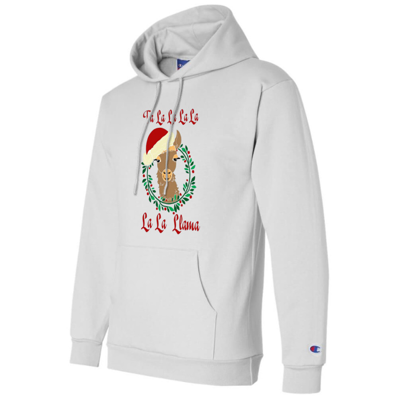 Fa La La La Llama Christmas Llama Champion Hoodie | Artistshot