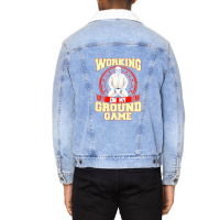 Funny Cool Ground Game Fighter Judo Skull Fight Sports Unisex Sherpa-lined Denim Jacket | Artistshot