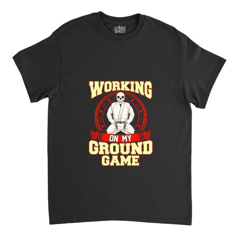 Funny Cool Ground Game Fighter Judo Skull Fight Sports Classic T-shirt by SallyThompson | Artistshot