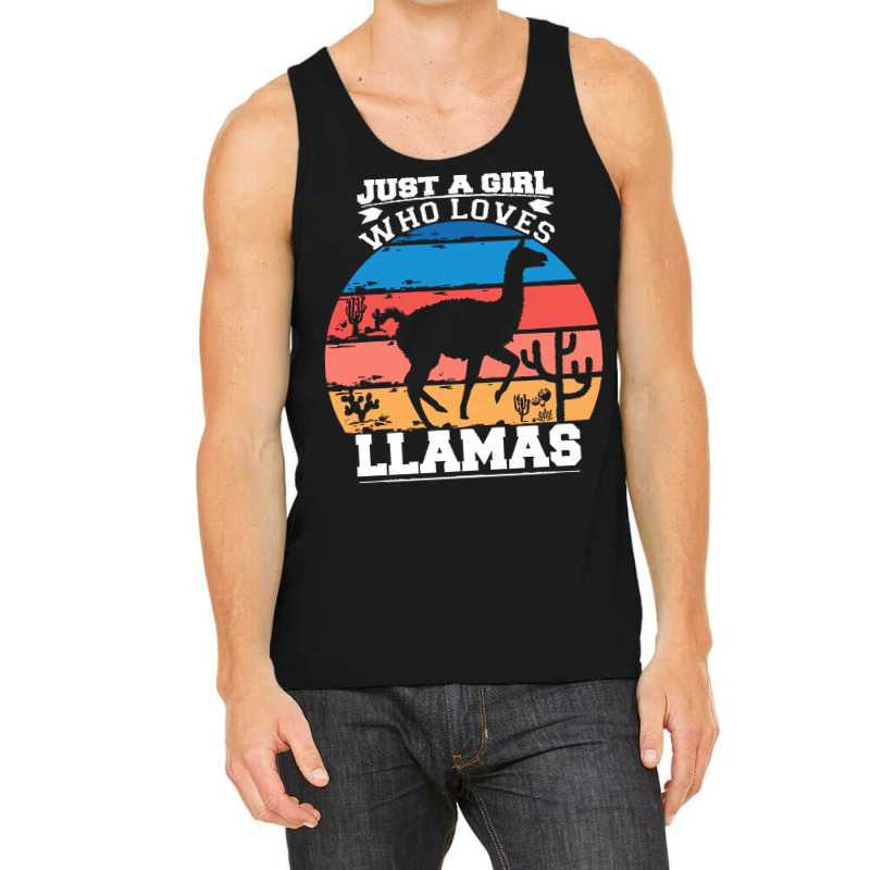 Just A Girl Who Loves T  Shirt Just A Girl Who Loves Llamas T  Shirt Tank Top | Artistshot